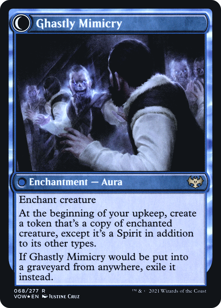 Mirrorhall Mimic (PRE-068) - Innistrad: Crimson Vow Promos: (Double Faced Transform) Foil