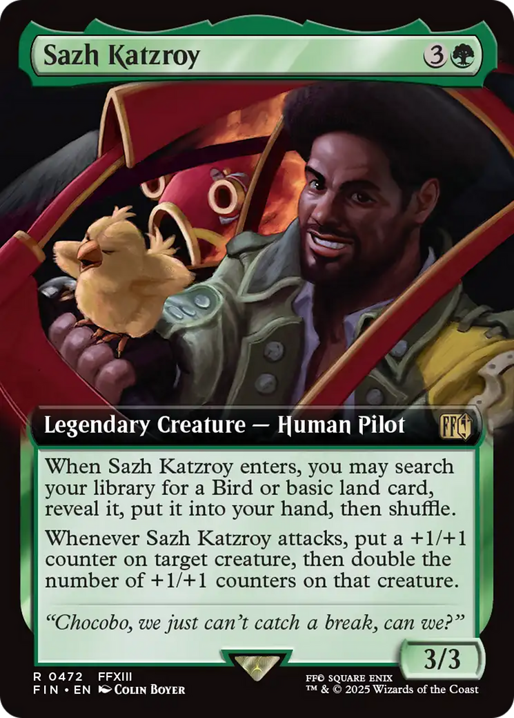 Sazh Katzroy (Extended Art) (FIN-472) - FINAL FANTASY: (Extended Art) Foil