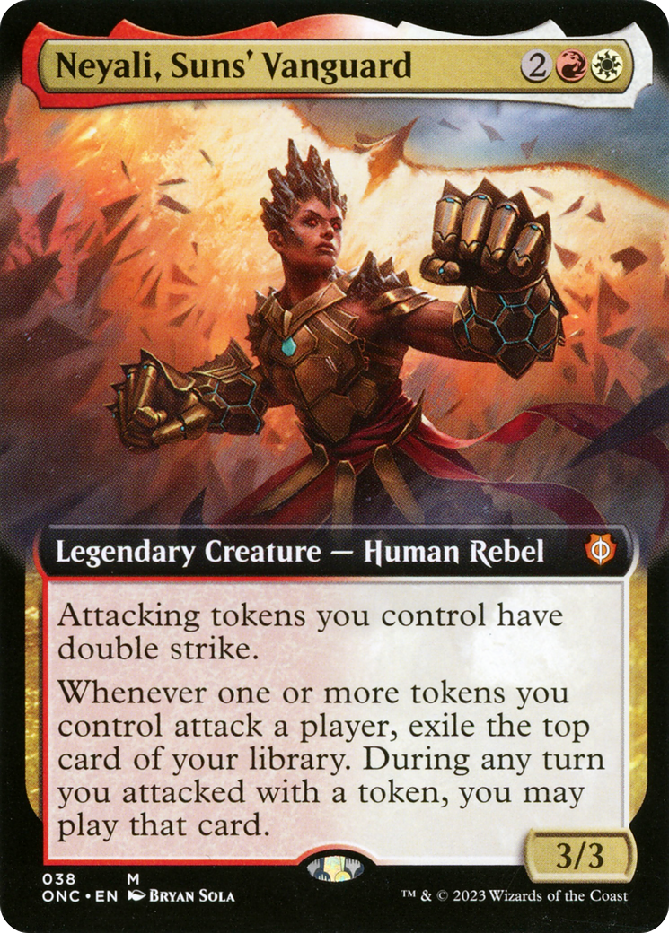 Neyali, Suns' Vanguard (Extended Art) (ONC-038) - Phyrexia: All Will Be One Commander: (Extended Art)