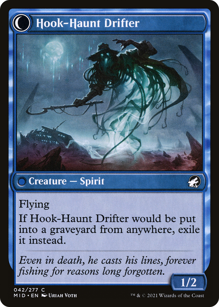 Baithook Angler (MID-042) - Innistrad: Midnight Hunt: (Double Faced Transform) Foil