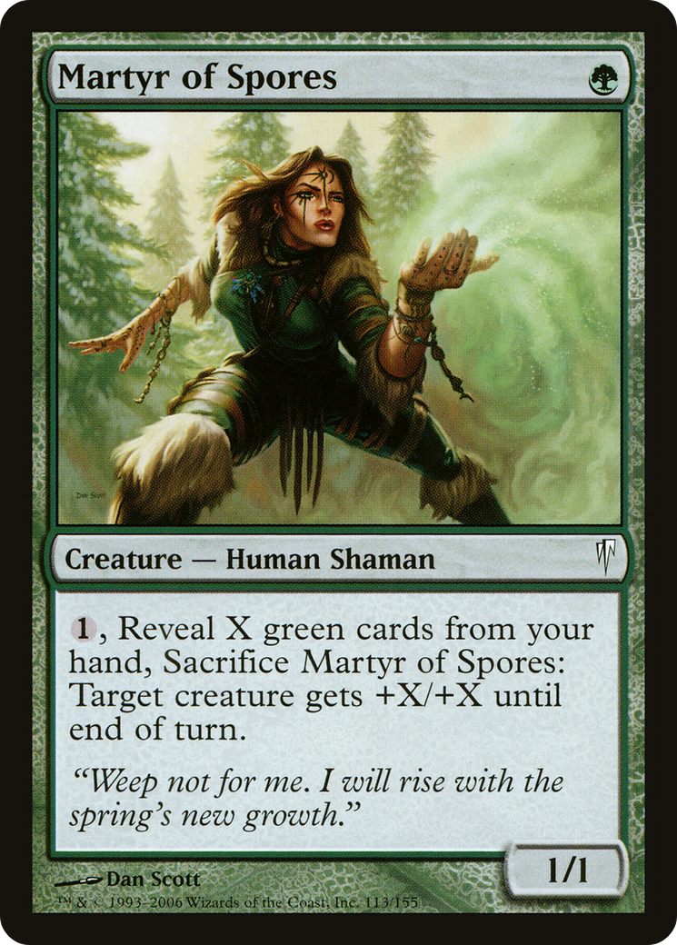 Martyr of Spores (CSP-113) - Coldsnap Foil
