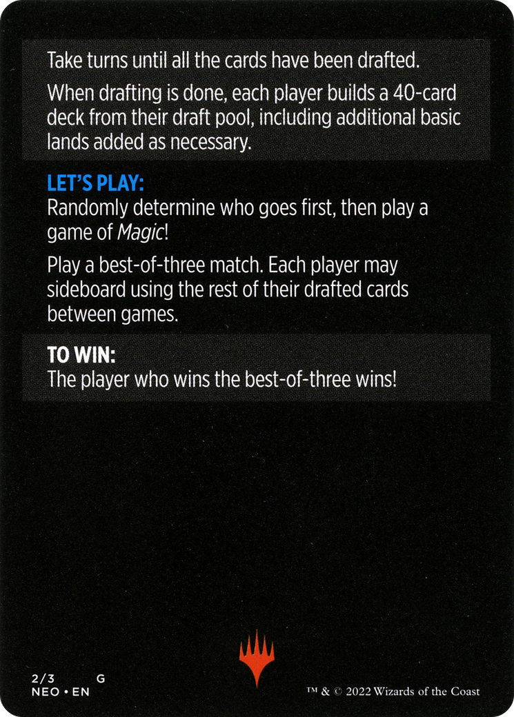 Winchester Draft // Winchester Draft (cont'd) (MNEO-002) - Kamigawa: Neon Dynasty Minigames Foil