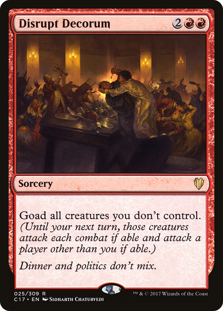 Disrupt Decorum (C17-025) - Commander 2017