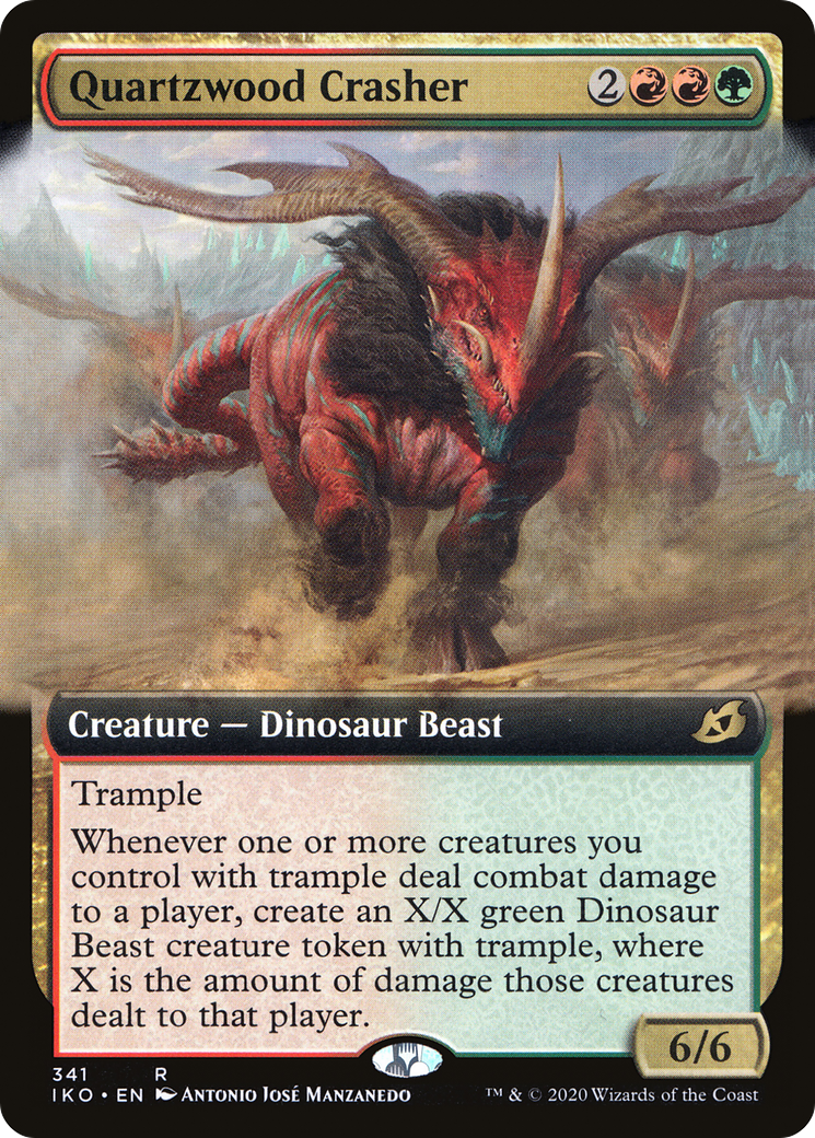 Quartzwood Crasher (Extended Art) (IKO-341) - Ikoria: Lair of Behemoths: (Extended Art)