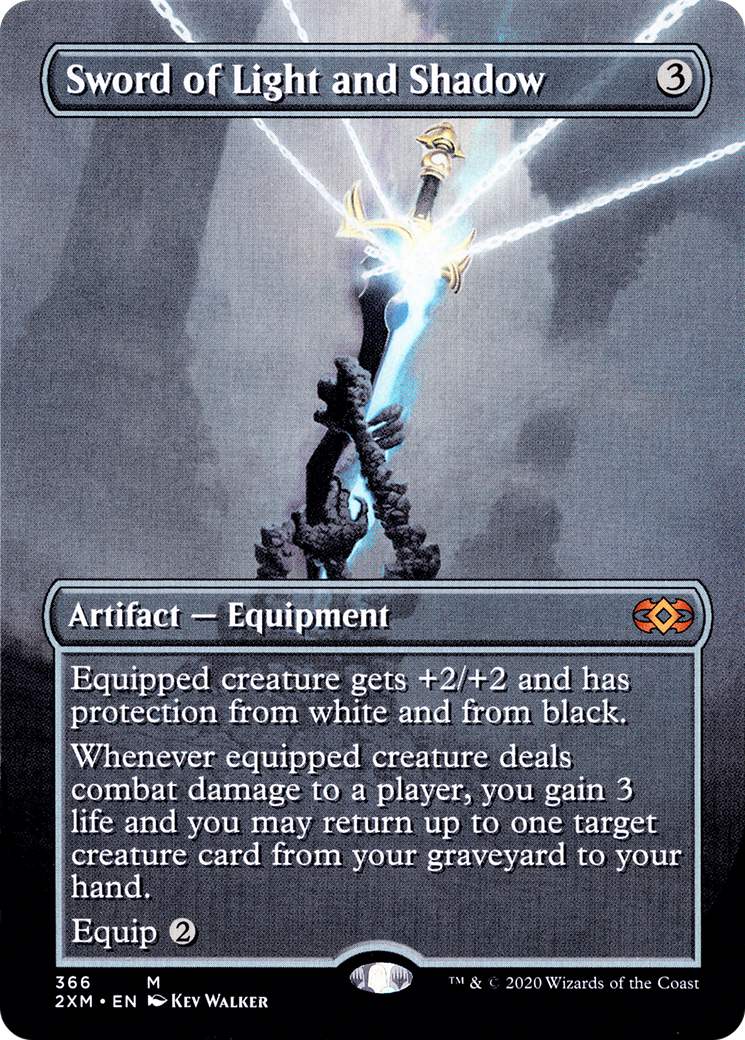 Sword of Light and Shadow (Borderless) (2XM-366) - Double Masters Foil