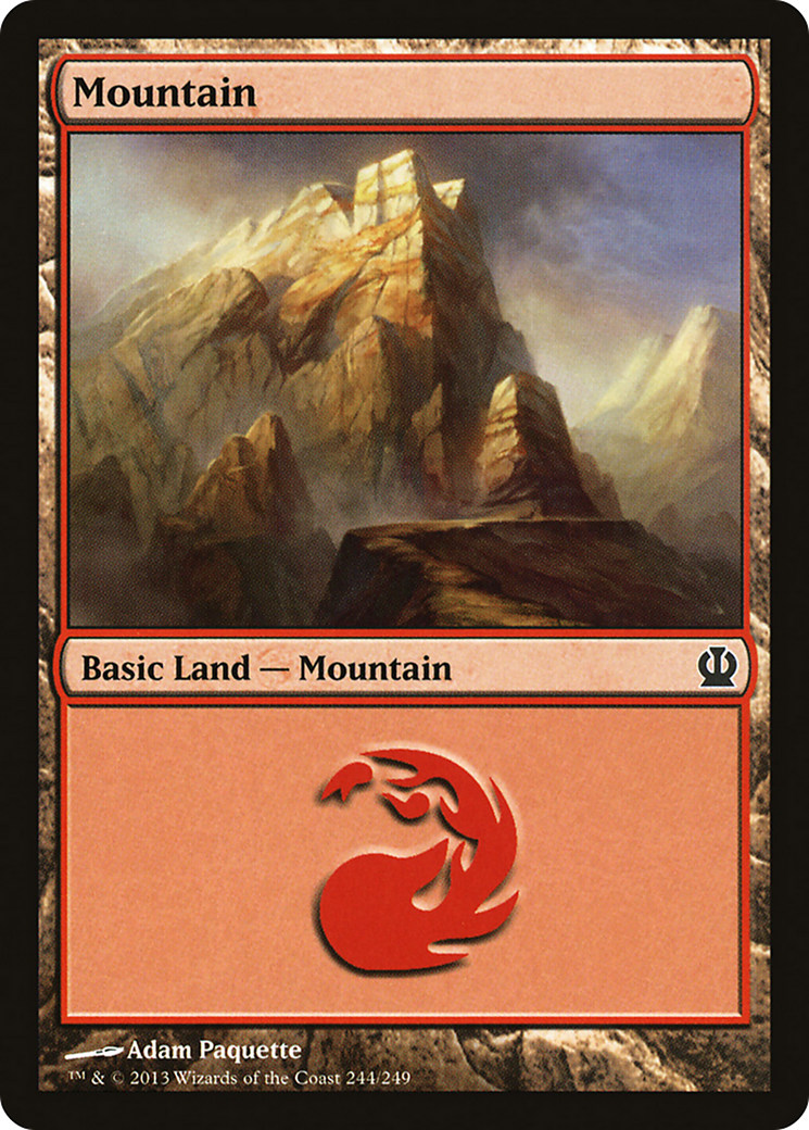 Mountain (244) (THS-244) - Theros Foil