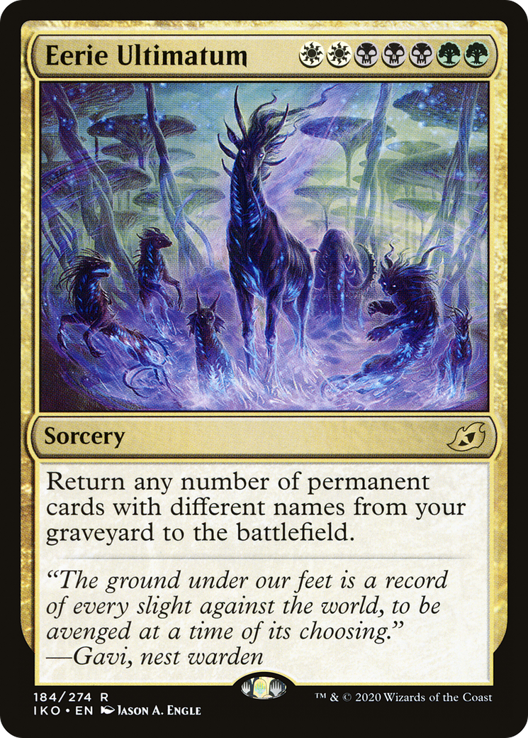 Eerie Ultimatum (IKO-184) - Ikoria: Lair of Behemoths Foil