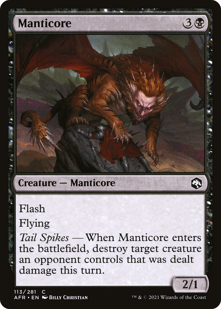 Manticore (AFR-113) - Adventures in the Forgotten Realms