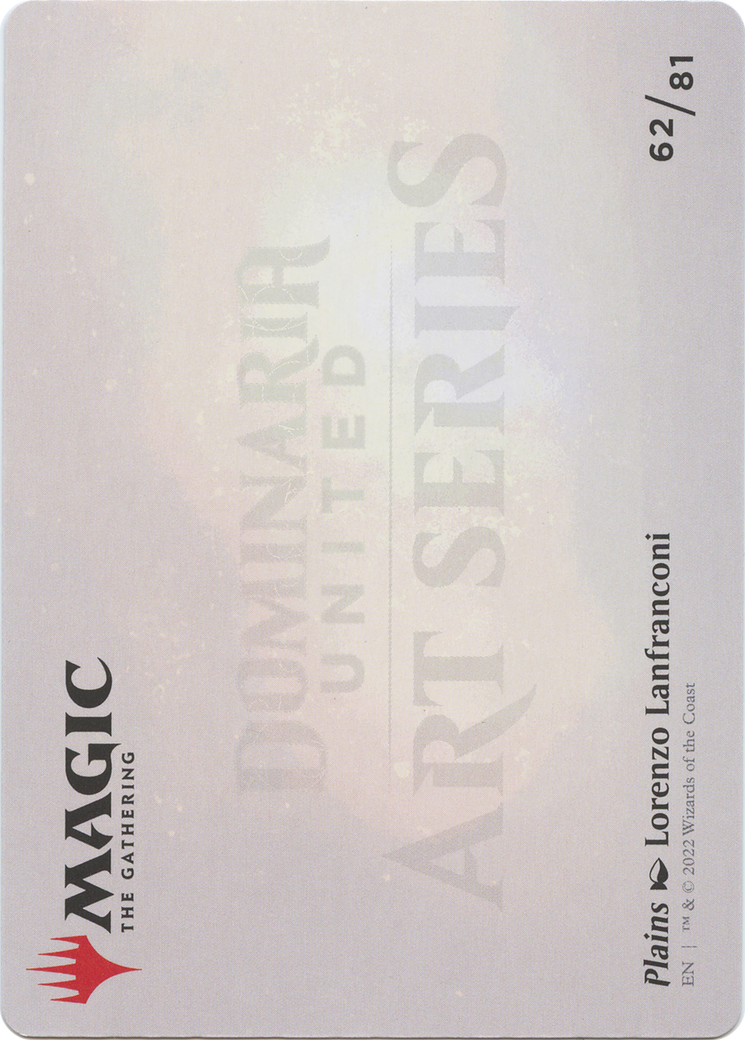 Plains // Plains (ADMU-062) - Dominaria United Art Series (Borderless) Foil