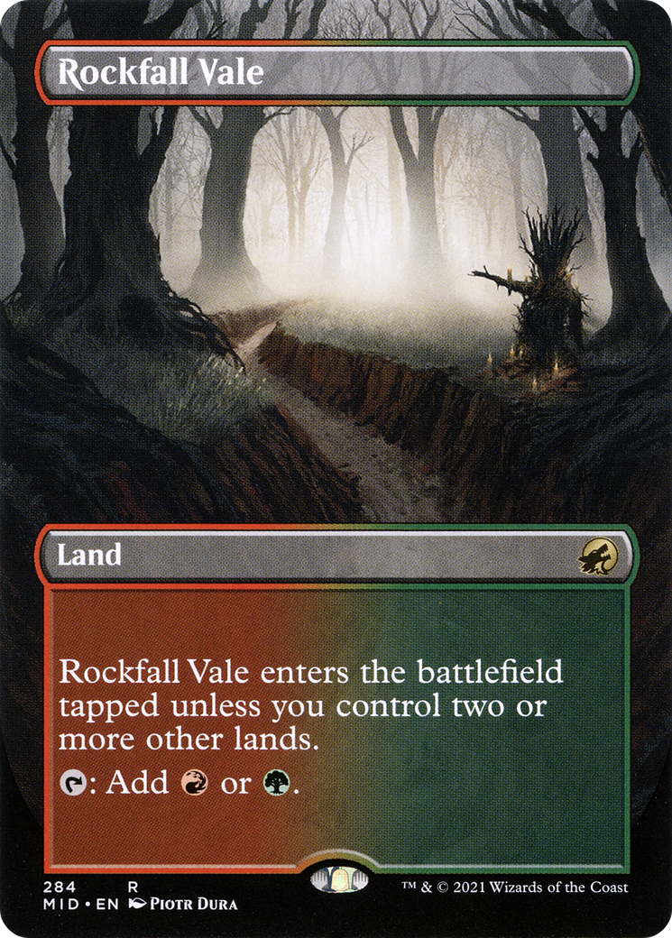 Rockfall Vale (Borderless) (MID-284) - Innistrad: Midnight Hunt