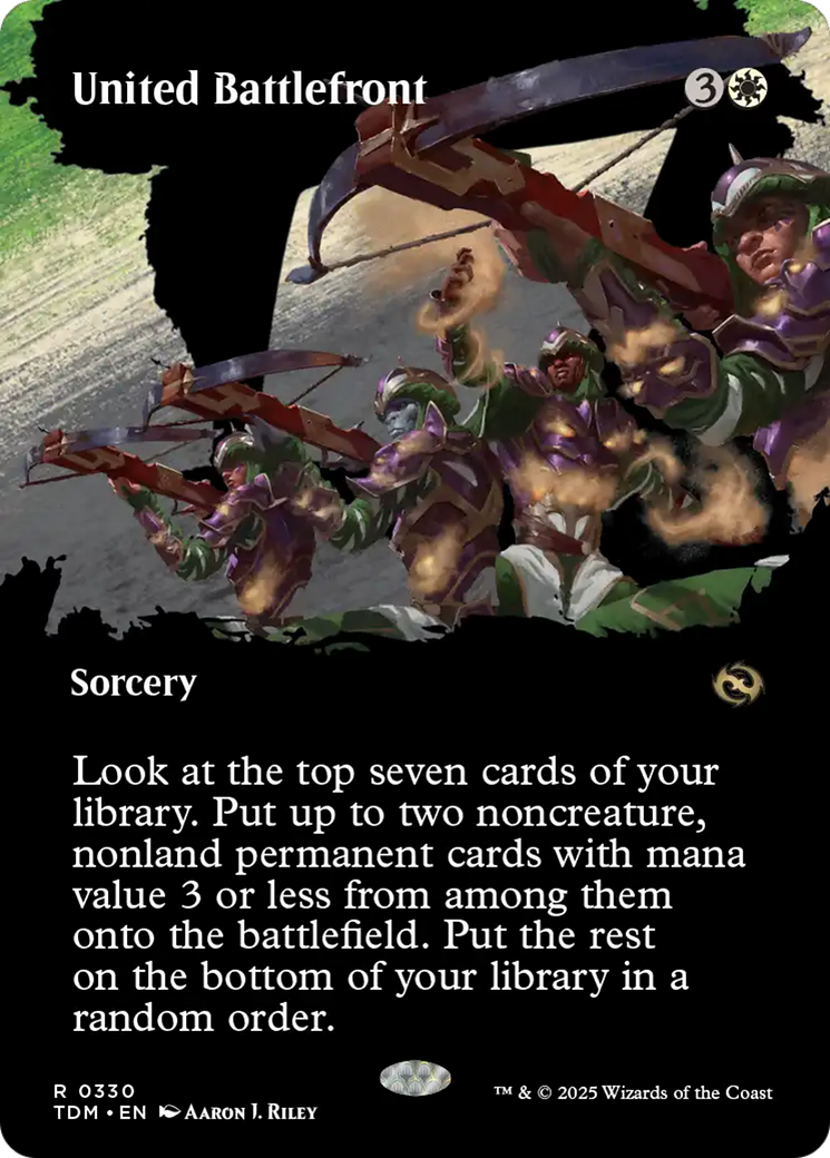 United Battlefront (Borderless) (TDM-330) - Tarkir: Dragonstorm: (Showcase)
