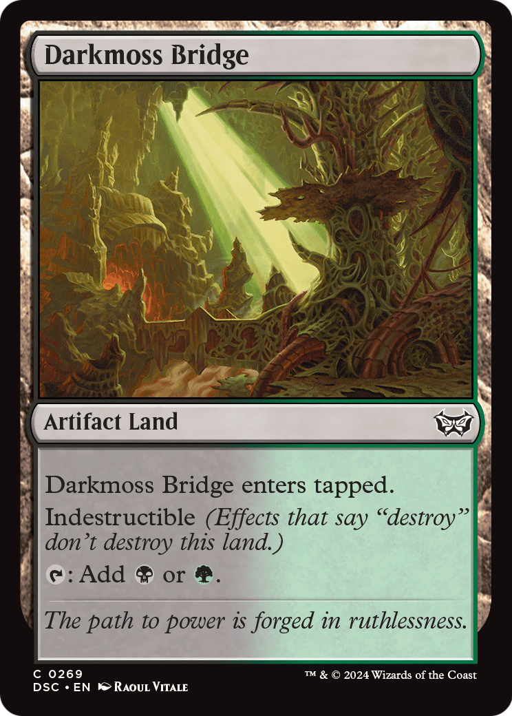 Darkmoss Bridge (DSC-269) - Duskmourn: House of Horror Commander