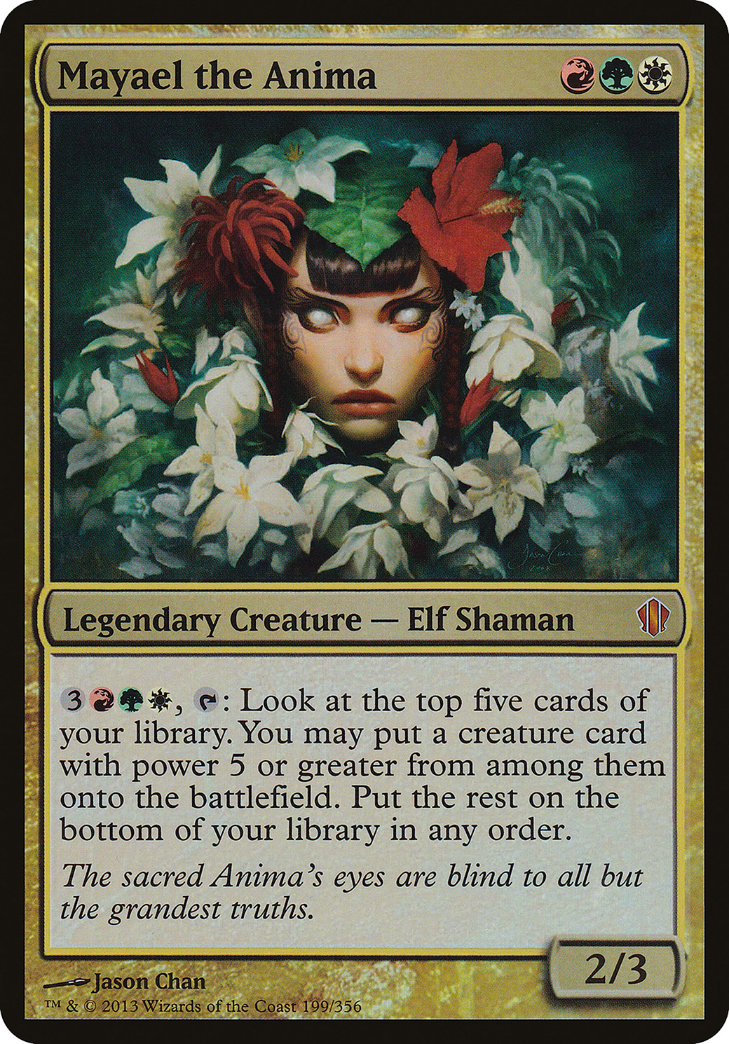 Mayael the Anima (Commander 2013) (OVER-199) - Commander 2013 Oversized Foil
