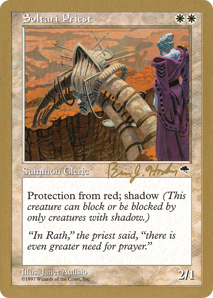 Soltari Priest - 1998 Brian Hacker (TMP) (WCD-) - World Championship Decks 1998