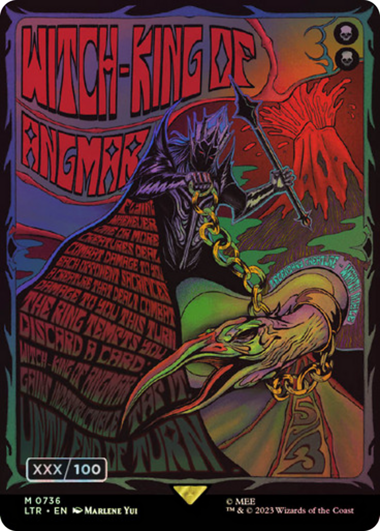 Witch-king of Angmar (Borderless Poster) (Serial Numbered) (LTR-736) - The Lord of the Rings: Tales of Middle-earth Foil