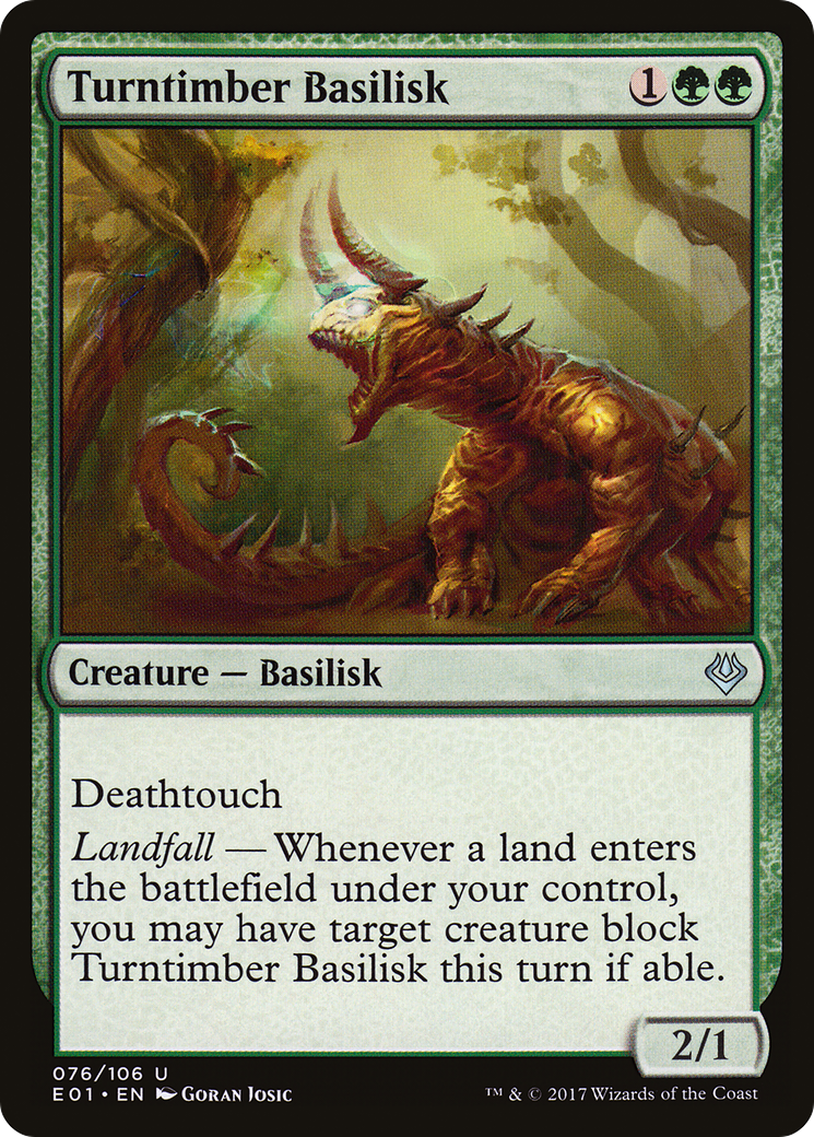 Turntimber Basilisk (AC2-076) - Archenemy: Nicol Bolas