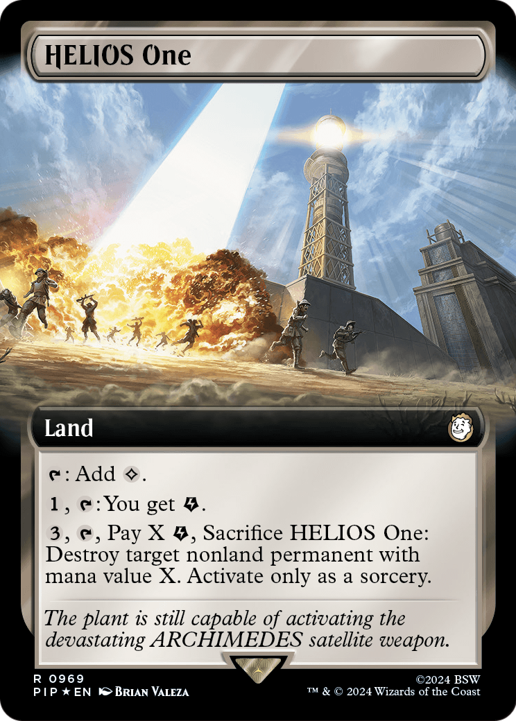 HELIOS One (Extended Art) (Surge Foil) (PIP-969) - Fallout: (Extended Art) Foil