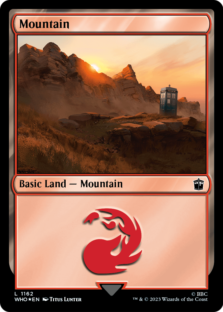 Mountain (1162) (Surge Foil) (WHO-1162) - Doctor Who Foil