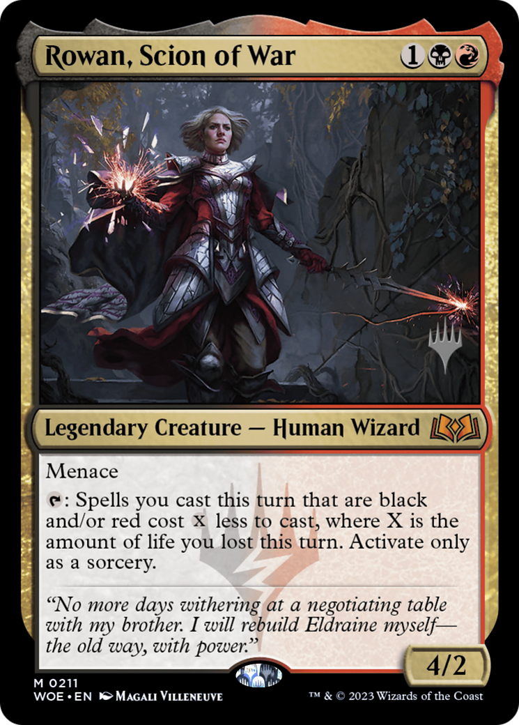 Rowan, Scion of War (PPWOE-211) - Wilds of Eldraine Promos