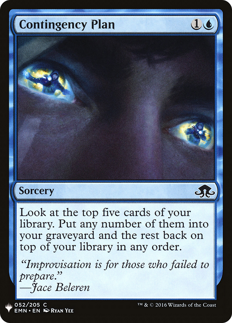 Contingency Plan (LIST-EMN-52) - The List