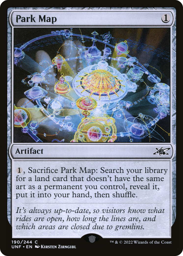 Park Map (UNF-190) - Unfinity Foil