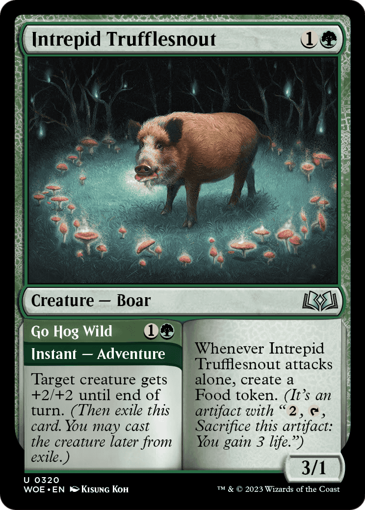 Intrepid Trufflesnout (WOE-320) - Wilds of Eldraine Foil