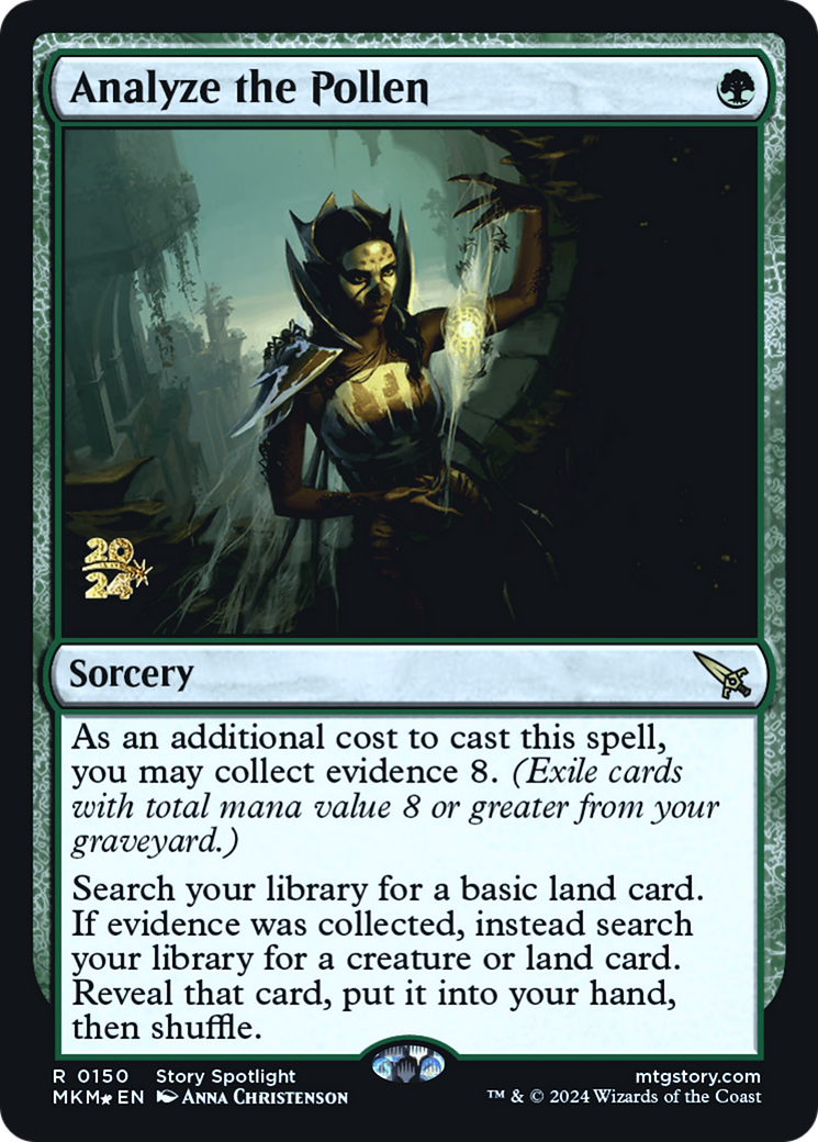 Analyze the Pollen (PRE-150) - Murders at Karlov Manor Promos Foil