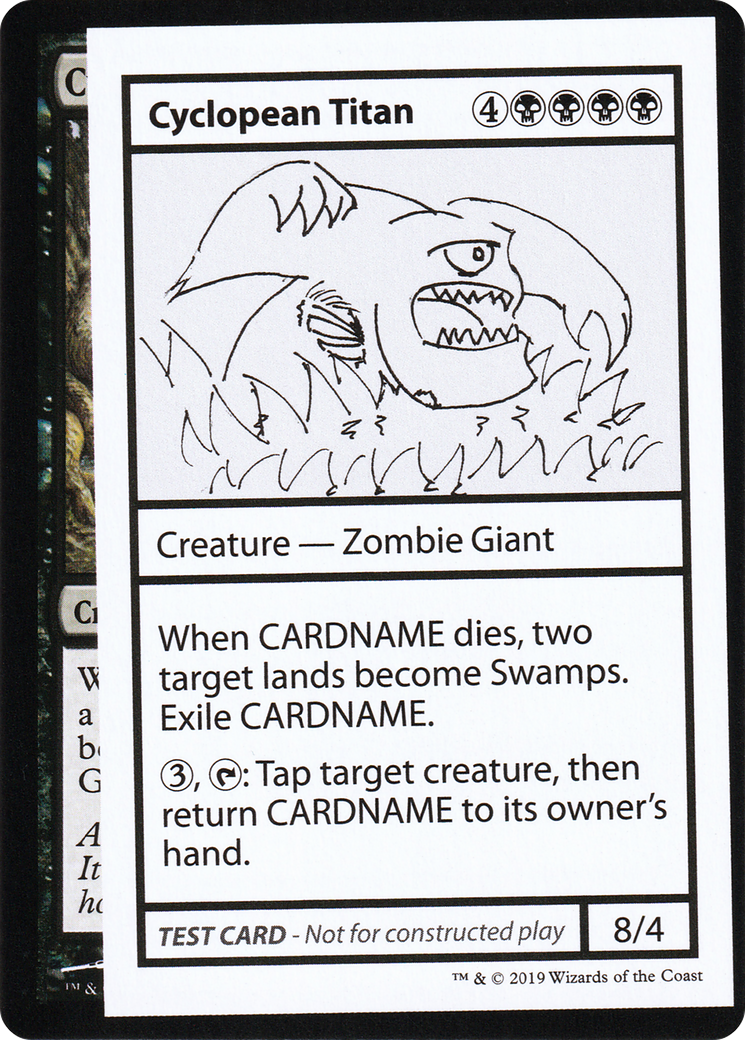 Cyclopean Titan (No PW Symbol) (CMB1-) - Mystery Booster Playtest Cards 2021