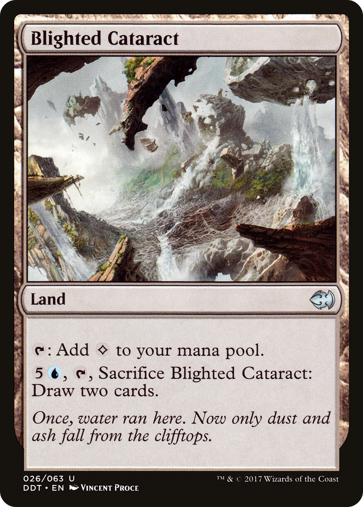 Blighted Cataract (DDT-026) - Duel Decks: Merfolk vs. Goblins