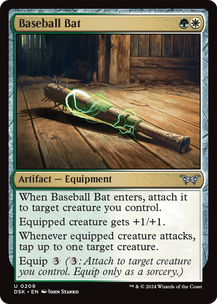 Baseball Bat (DSK-209) - Duskmourn: House of Horror Foil