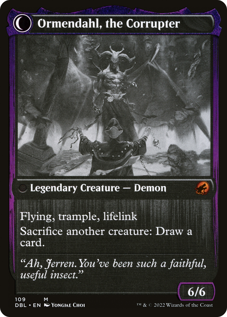 Jerren, Corrupted Bishop (DBL-109) - Innistrad: Double Feature: (Double Faced Transform)