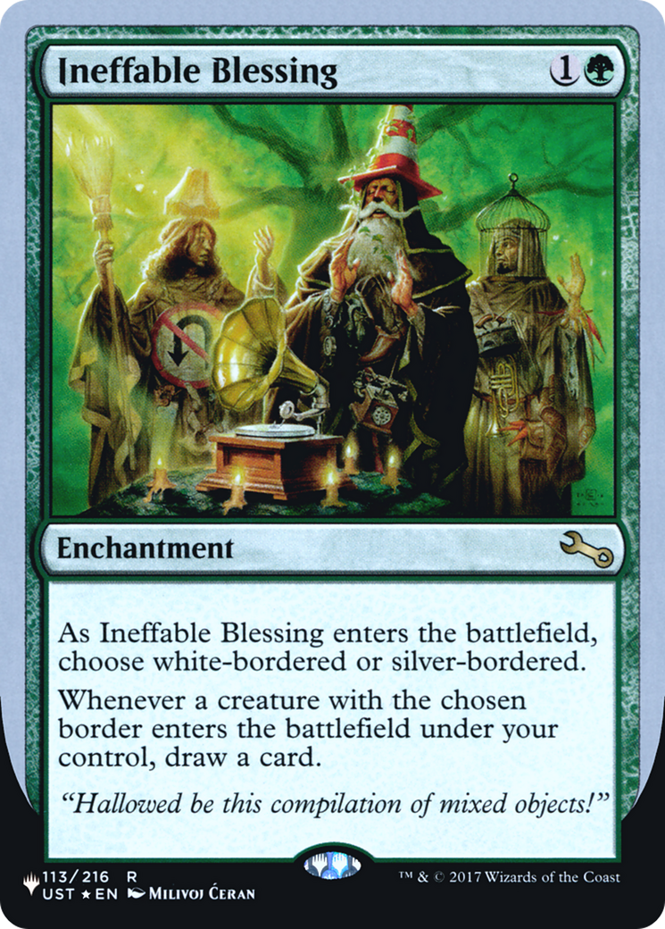 Ineffable Blessing (C) (LIST-113/216) - The List (Unfinity Foil Edition) Foil