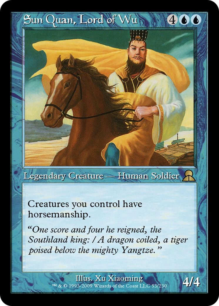Sun Quan, Lord of Wu (ME3-053) - Masters Edition III Foil