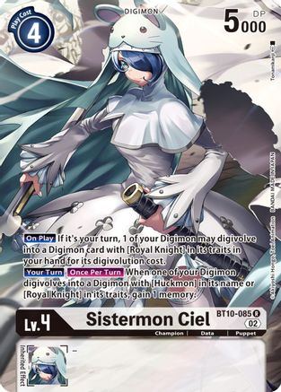 Sistermon Ciel (Alternate Art) (BT10-085) - Xros Encounter Foil