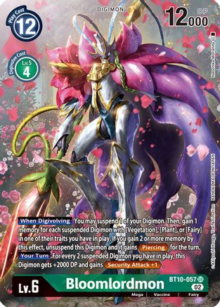 Bloomlordmon (Alternate Art) (BT10-057) - Xros Encounter Foil
