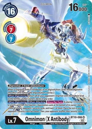 Omnimon (X Antibody) (Alternate Art) (BT10-086) - Xros Encounter Foil