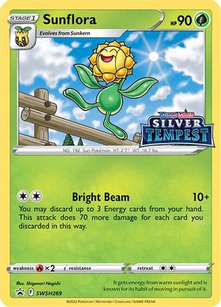 Sunflora (Prerelease) SWSH269 - Holofoil SWSH Sword & Shield Promo Cards - Promo