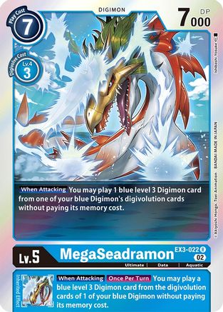 MegaSeadramon (EX3-022) - Draconic Roar Foil