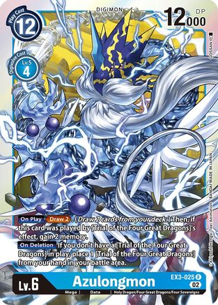 Azulongmon (EX3-025) - Draconic Roar Foil