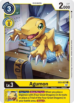 Agumon (EX3-027) - Draconic Roar