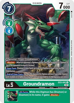 Groundramon (EX3-041) - Draconic Roar