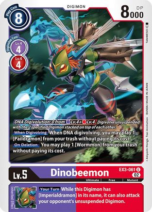 Dinobeemon (EX3-061) - Draconic Roar