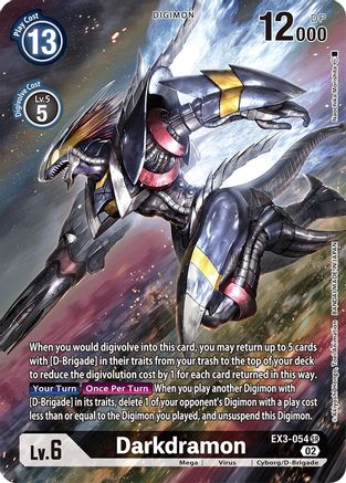 Darkdramon (Alternate Art) (EX3-054) - Draconic Roar Foil