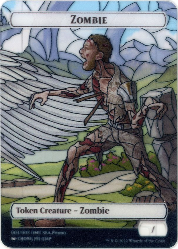 Zombie (PTDMU-003) - Dominaria United Southeast Asia Tokens: (Full Art)