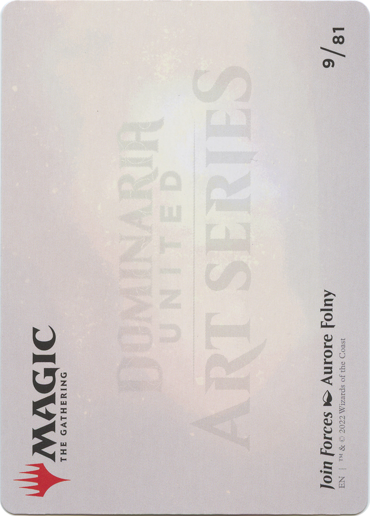 Join Forces // Join Forces (ADMU-009) - Dominaria United Art Series (Borderless)