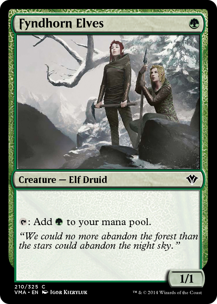 Fyndhorn Elves (VMA-210) - Vintage Masters Foil