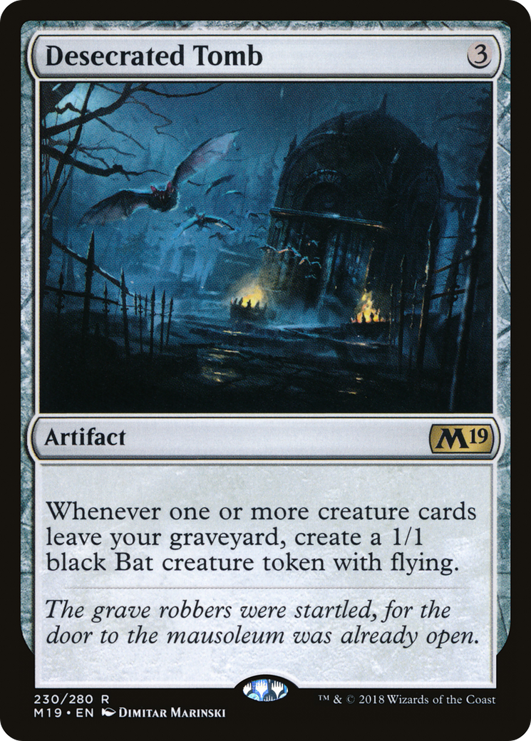 Desecrated Tomb (M19-230) - Core Set 2019 Foil