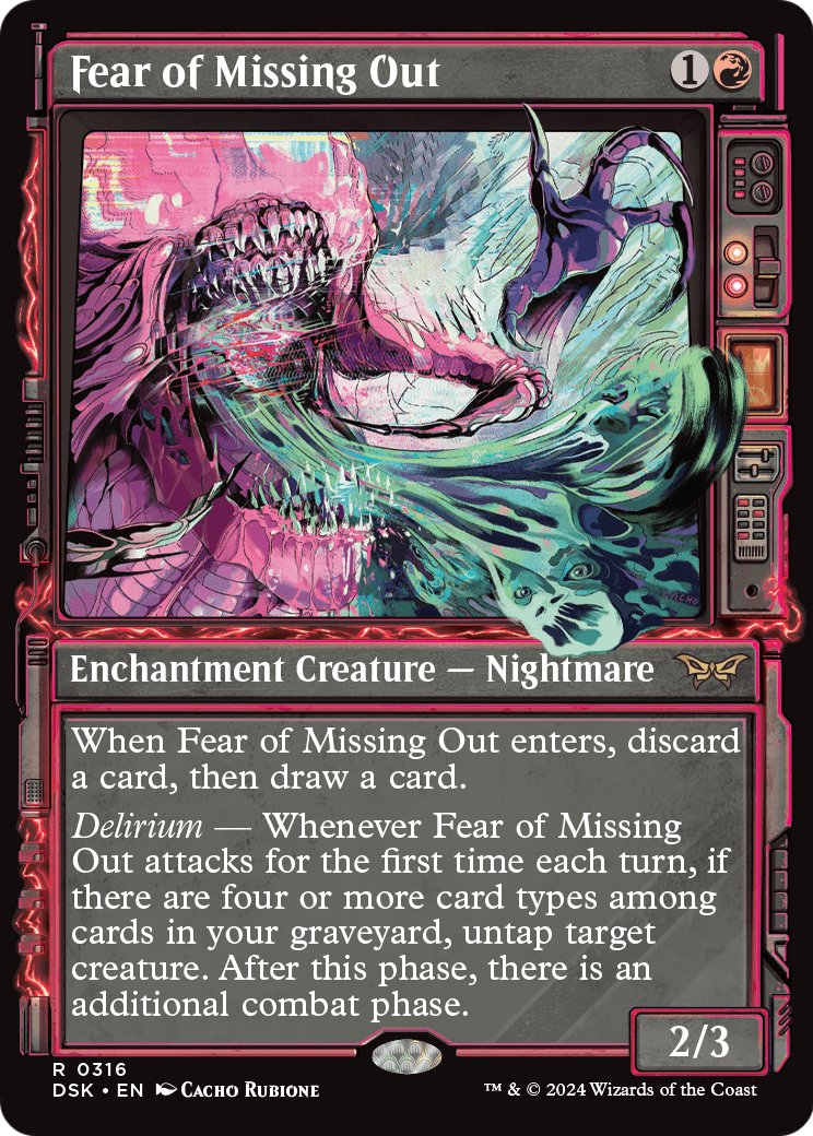 Fear of Missing Out (Showcase) (DSK-316) - Duskmourn: House of Horror: (Showcase)