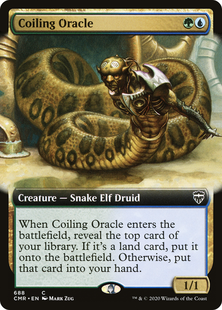 Coiling Oracle (Extended Art) (CMR-688) - Commander Legends: (Extended Art) Foil