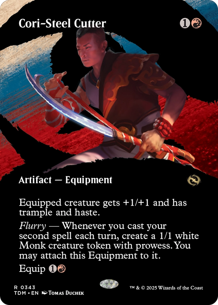 Cori-Steel Cutter (Borderless) (TDM-343) - Tarkir: Dragonstorm: (Showcase) Foil